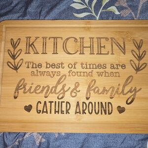 Engraved Bamboo Kitchen Board